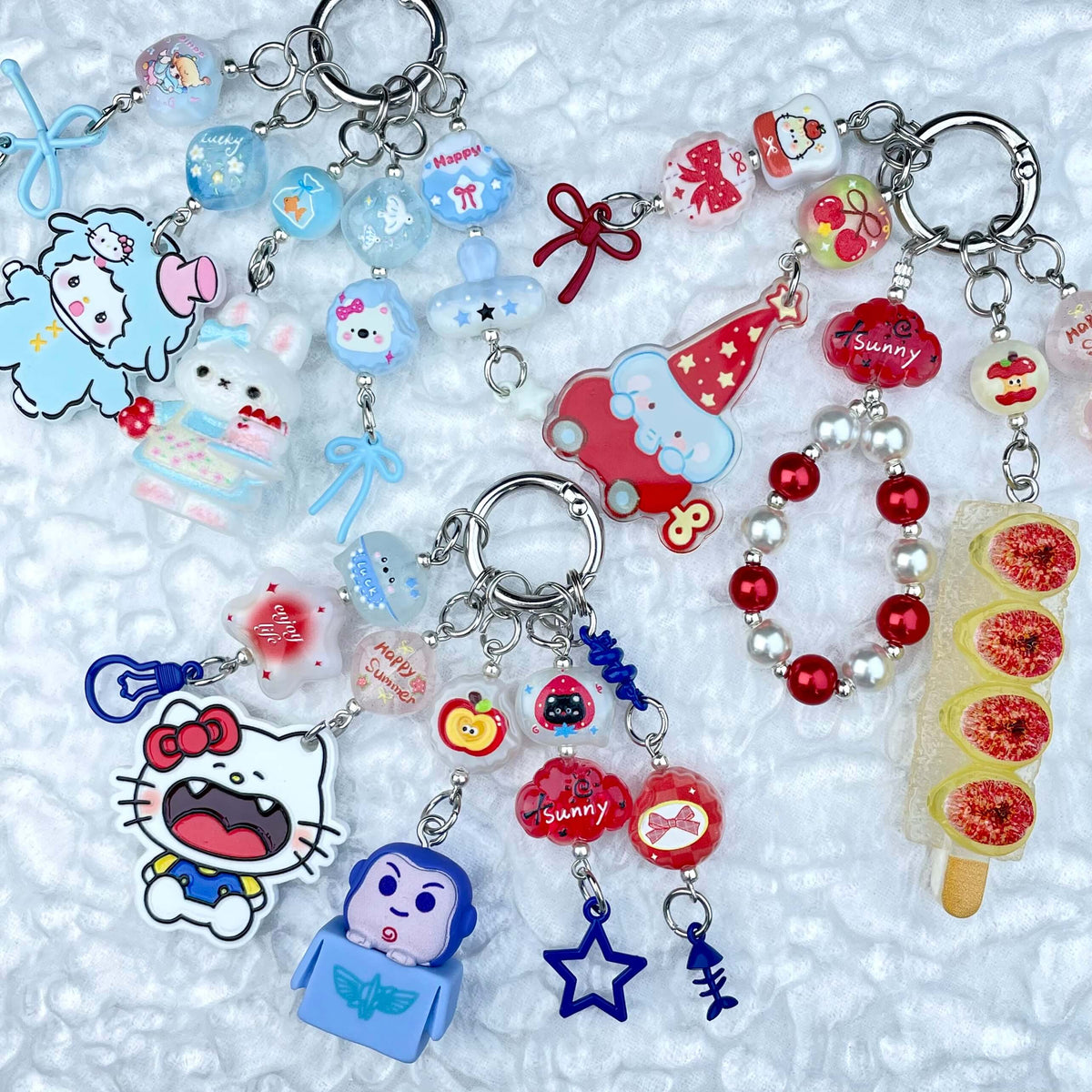 [New Batch] Handmade Multi Chain Kawaii Cutie/Pad Keychain Phone Decor Keychain-Special Launch Price!