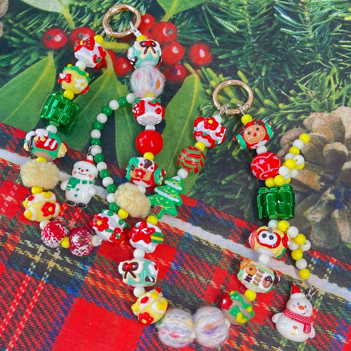 [Christmas 2025] Christmas Theme Styles Handmade Kawaii Phone Chains