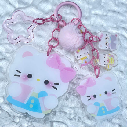 [Anniversary Celebration] Cute Acrylic Pads Grape Chain Various Style Keychains-Celebration Special Price!