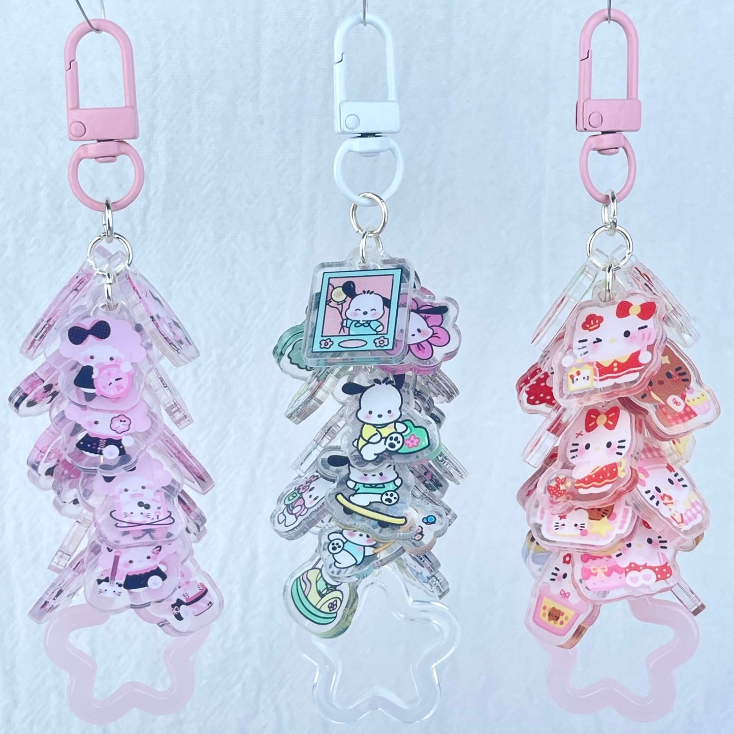 [Anniversary Celebration] Cute Acrylic Pads Grape Chain Various Style Keychains-Celebration Special Price!
