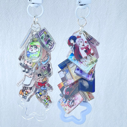 [Anniversary Celebration] Cute Acrylic Pads Grape Chain Various Style Keychains-Celebration Special Price!