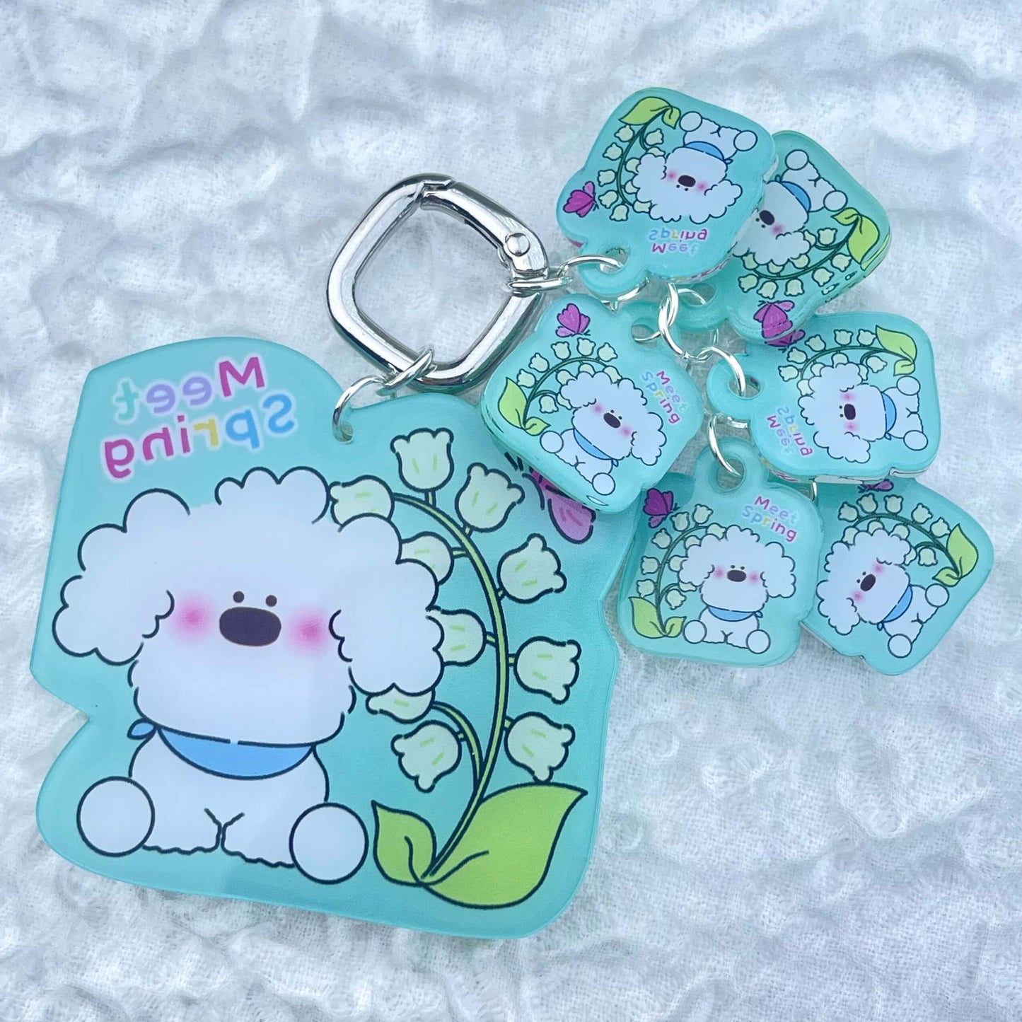 [Anniversary Celebration] Cute Acrylic Pads Grape Chain Various Style Keychains-Celebration Special Price!
