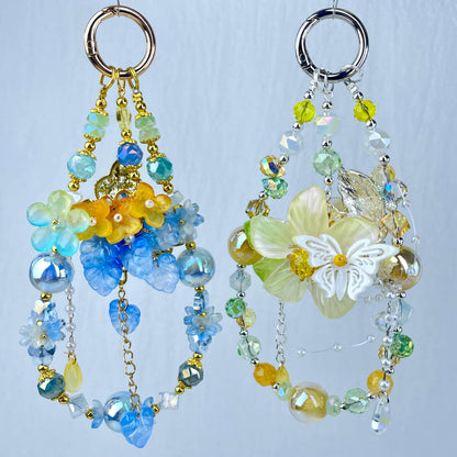 [Holiday Celebration] Premium Handmade Traditional Style Flower Glittering Phone Chain