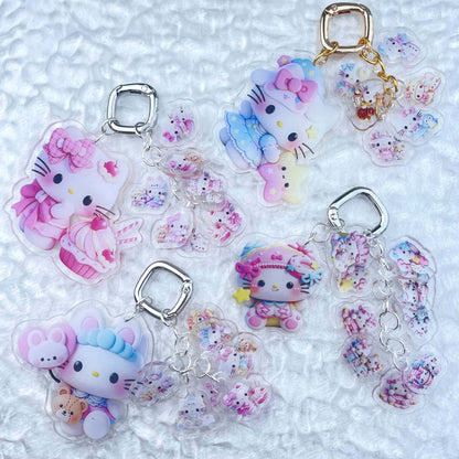 [Anniversary Celebration] Cute Acrylic Pads Grape Chain Various Style Keychains-Celebration Special Price!