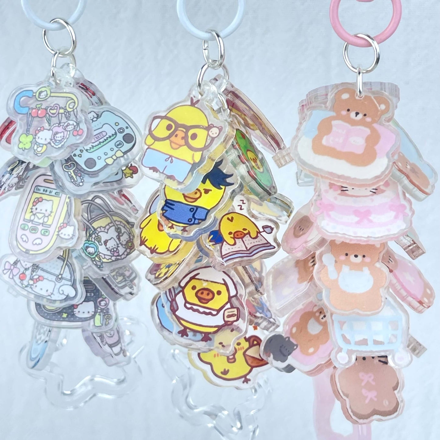 [Anniversary Celebration] Cute Acrylic Pads Grape Chain Various Style Keychains-Celebration Special Price!