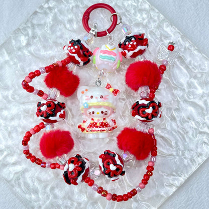 [Holiday Celebration] Premium Cuties Hand-Painted Beads Kawaii Phone Chains