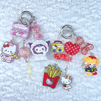 [Anniversary Celebration] New Style "2 Pies" Decor Multi Chain Keychain Phone Chain-Celebration Special Price!-THIS WEEKEND ONLY