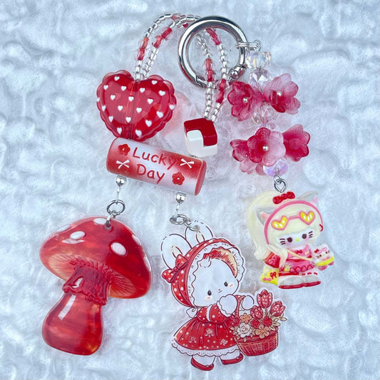 [Anniversary Celebration] New Style "2 Pies" Decor Multi Chain Keychain Phone Chain-Celebration Special Price!