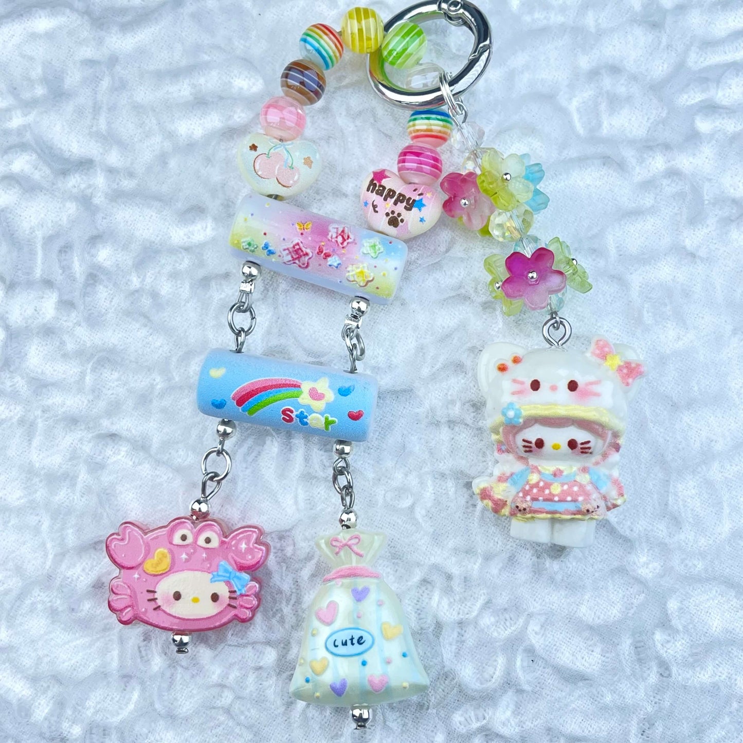 [Anniversary Celebration] New Style "2 Pies" Decor Multi Chain Keychain Phone Chain-Celebration Special Price!-THIS WEEKEND ONLY