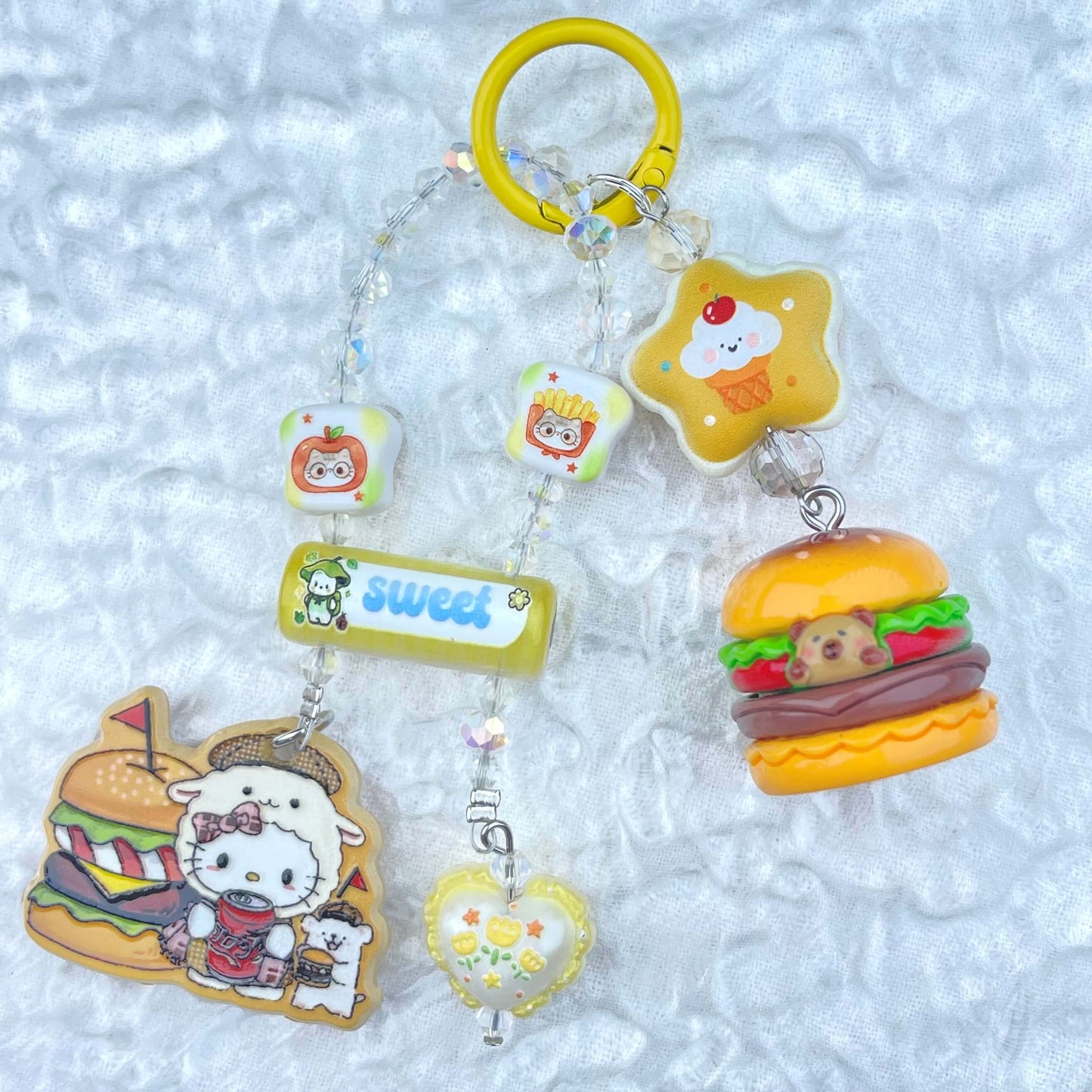 [Anniversary Celebration] New Style "2 Pies" Decor Multi Chain Keychain Phone Chain-Celebration Special Price!-THIS WEEKEND ONLY