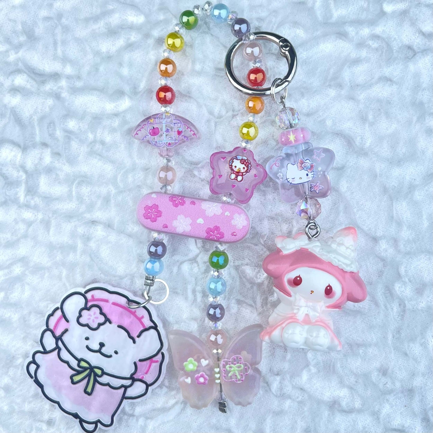 [Anniversary Celebration] New Style "2 Pies" Decor Multi Chain Keychain Phone Chain-Celebration Special Price!-THIS WEEKEND ONLY