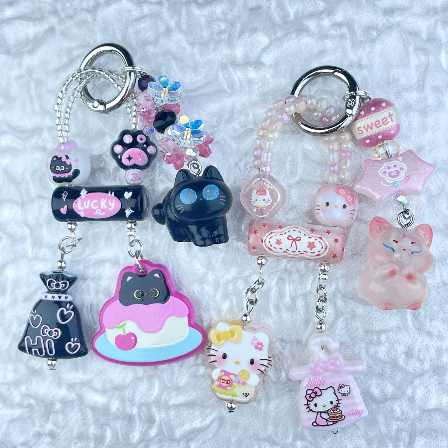 [Anniversary Celebration] New Style "2 Pies" Decor Multi Chain Keychain Phone Chain-Celebration Special Price!-THIS WEEKEND ONLY