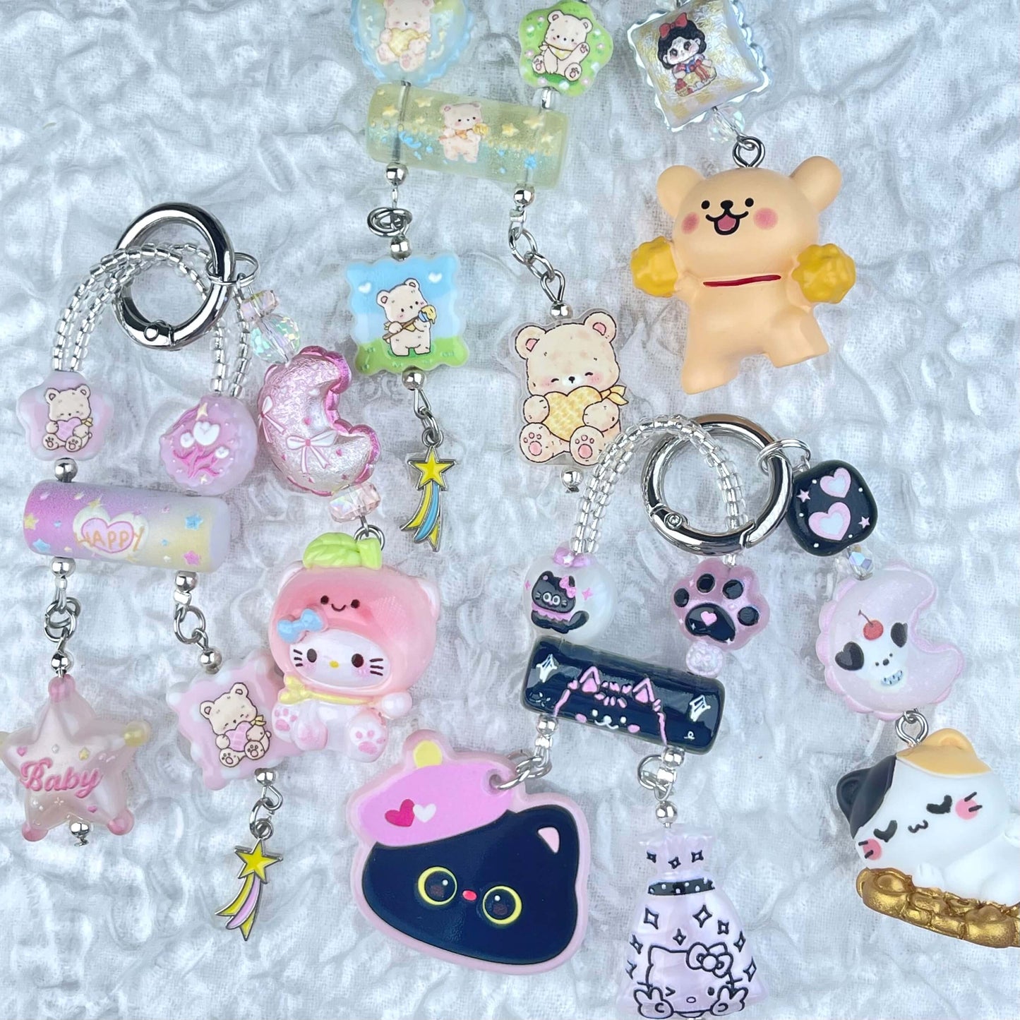 [Anniversary Celebration] New Style "2 Pies" Decor Multi Chain Keychain Phone Chain-Celebration Special Price!-THIS WEEKEND ONLY