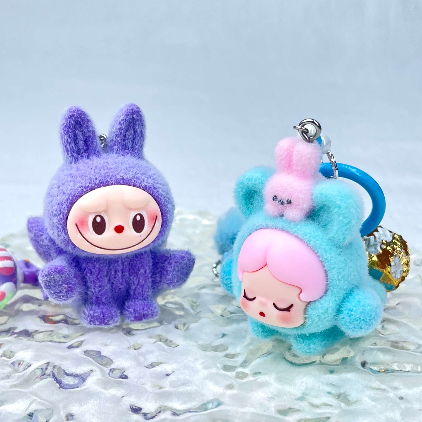 [New Arrival] Premium Handmade Newest Standing/Sitting Cutie Keychain- with New Fluffy Style & Special Launch Fruit Play
