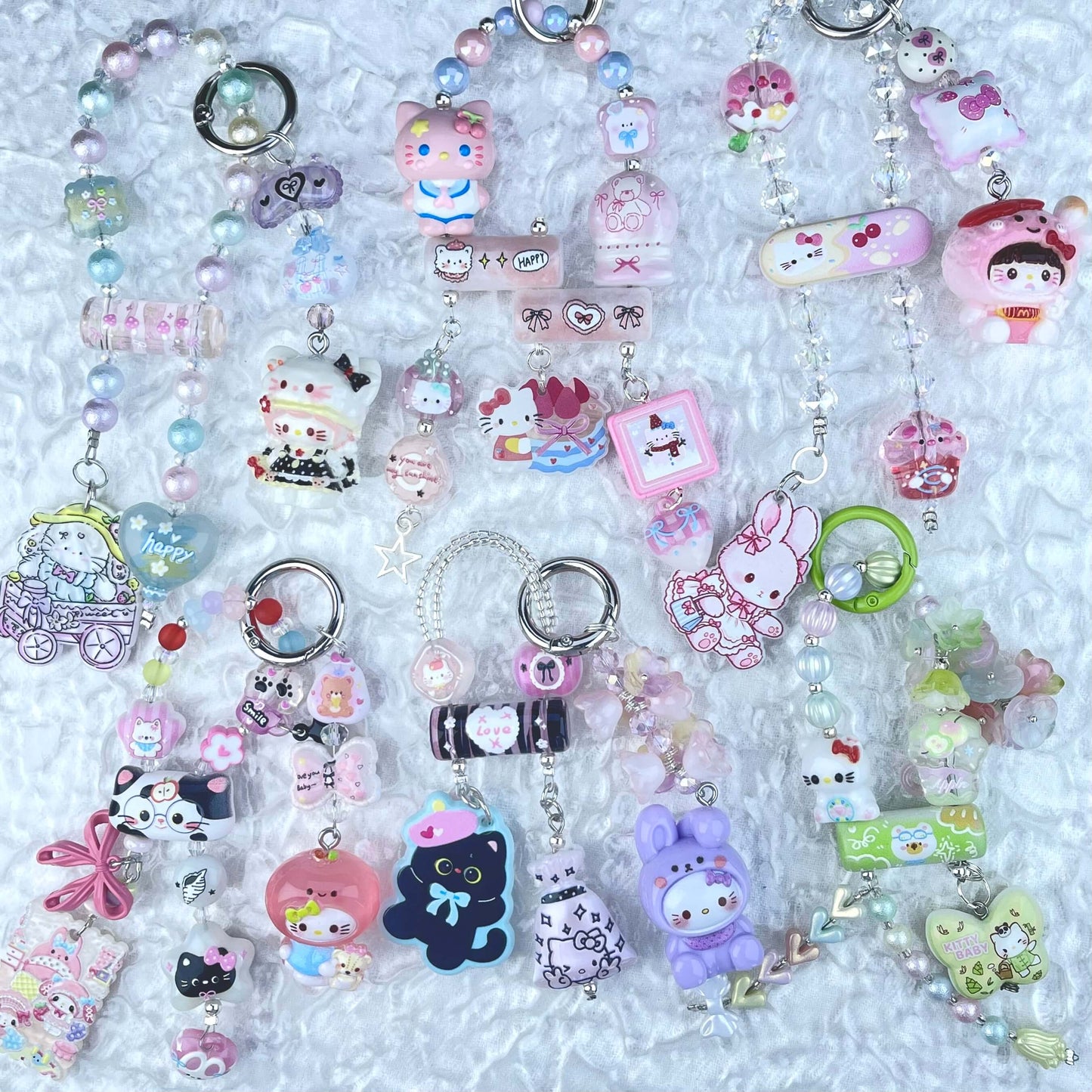 [Anniversary Celebration] New Style "2 Pies" Decor Multi Chain Keychain Phone Chain-Celebration Special Price!-THIS WEEKEND ONLY
