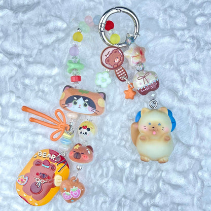[Anniversary Celebration] New Style "2 Pies" Decor Multi Chain Keychain Phone Chain-Celebration Special Price!-THIS WEEKEND ONLY