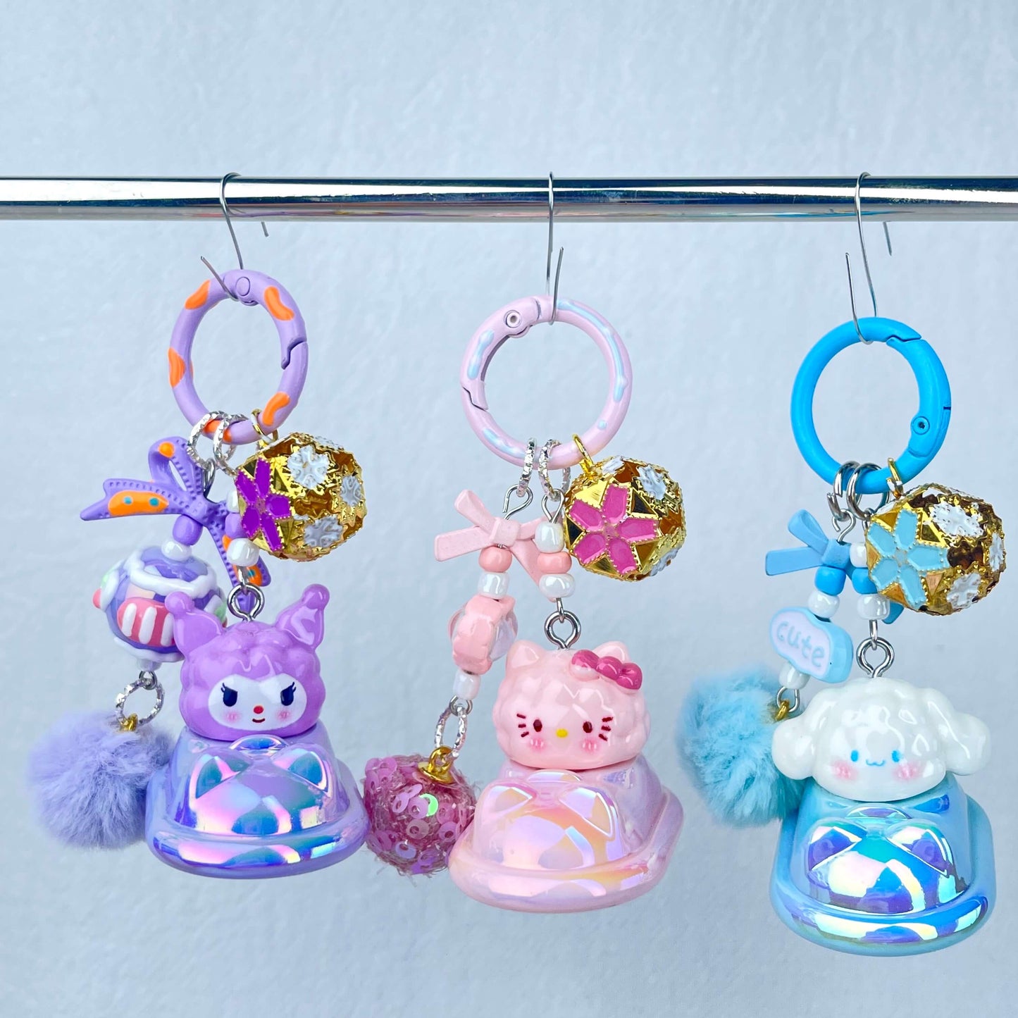 [New Arrival] Premium Handmade Newest Standing/Sitting Cutie Keychain- with New Fluffy Style & Special Launch Fruit Play