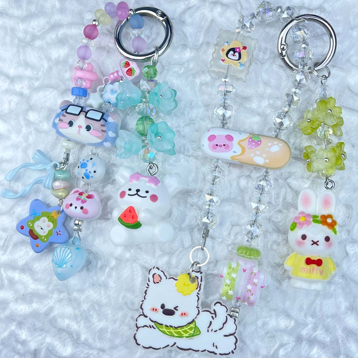[Anniversary Celebration] New Style "2 Pies" Decor Multi Chain Keychain Phone Chain-Celebration Special Price!-THIS WEEKEND ONLY