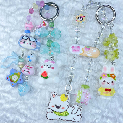 [Anniversary Celebration] New Style "2 Pies" Decor Multi Chain Keychain Phone Chain-Celebration Special Price!-THIS WEEKEND ONLY
