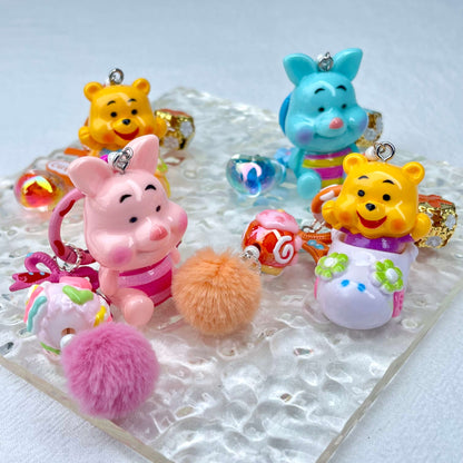 [New Arrival] Premium Handmade Newest Standing/Sitting Cutie Keychain- with New Fluffy Style & Special Launch Fruit Play