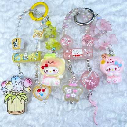 [Anniversary Celebration] New Style "2 Pies" Decor Multi Chain Keychain Phone Chain-Celebration Special Price!-THIS WEEKEND ONLY