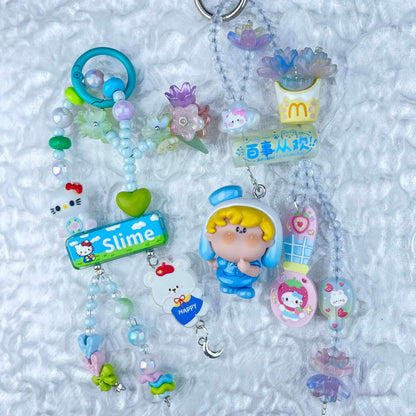 [Anniversary Celebration] New Style "2 Pies" Decor Multi Chain Keychain Phone Chain-Celebration Special Price!-THIS WEEKEND ONLY
