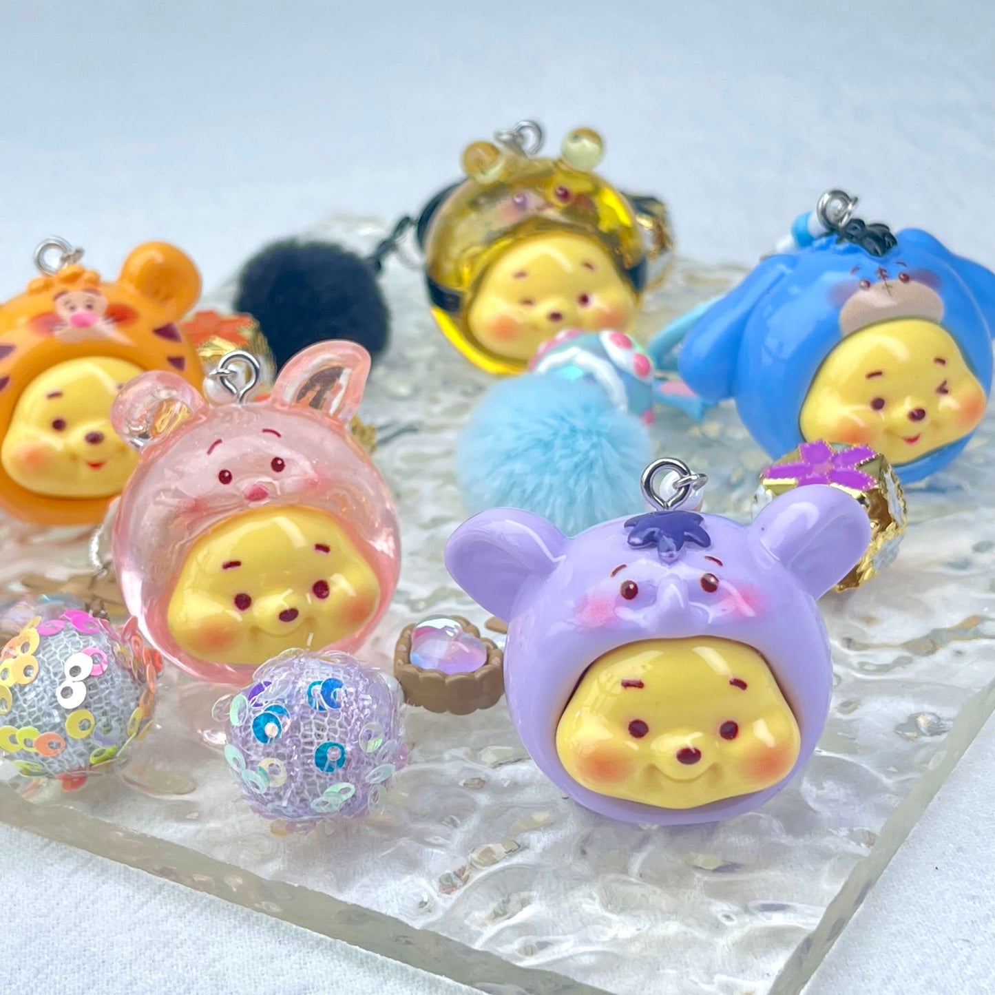 [New Arrival] Premium Handmade Newest Standing/Sitting Cutie Keychain- with New Fluffy Style & Special Launch Fruit Play