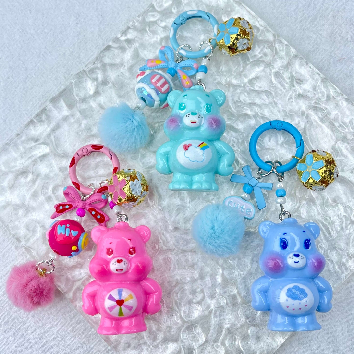 [New Arrival] Premium Handmade Newest Standing/Sitting Cutie Keychain- with New Fluffy Style & Special Launch Fruit Play