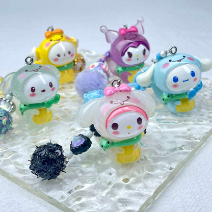 [New Arrival] Premium Handmade Newest Standing/Sitting Cutie Keychain- with New Fluffy Style & Special Launch Fruit Play