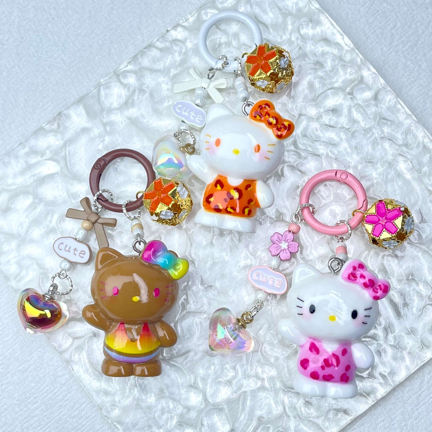 [New Arrival] Premium Handmade Newest Standing/Sitting Cutie Keychain- with New Fluffy Style & Special Launch Fruit Play