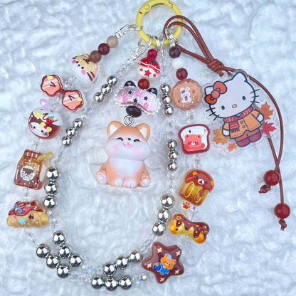 [Anniversary Celebration] Very Colorful Dopamine Color Patterns Double Chain Phone Chains-Celebration Special Price!-ONLY BATCH