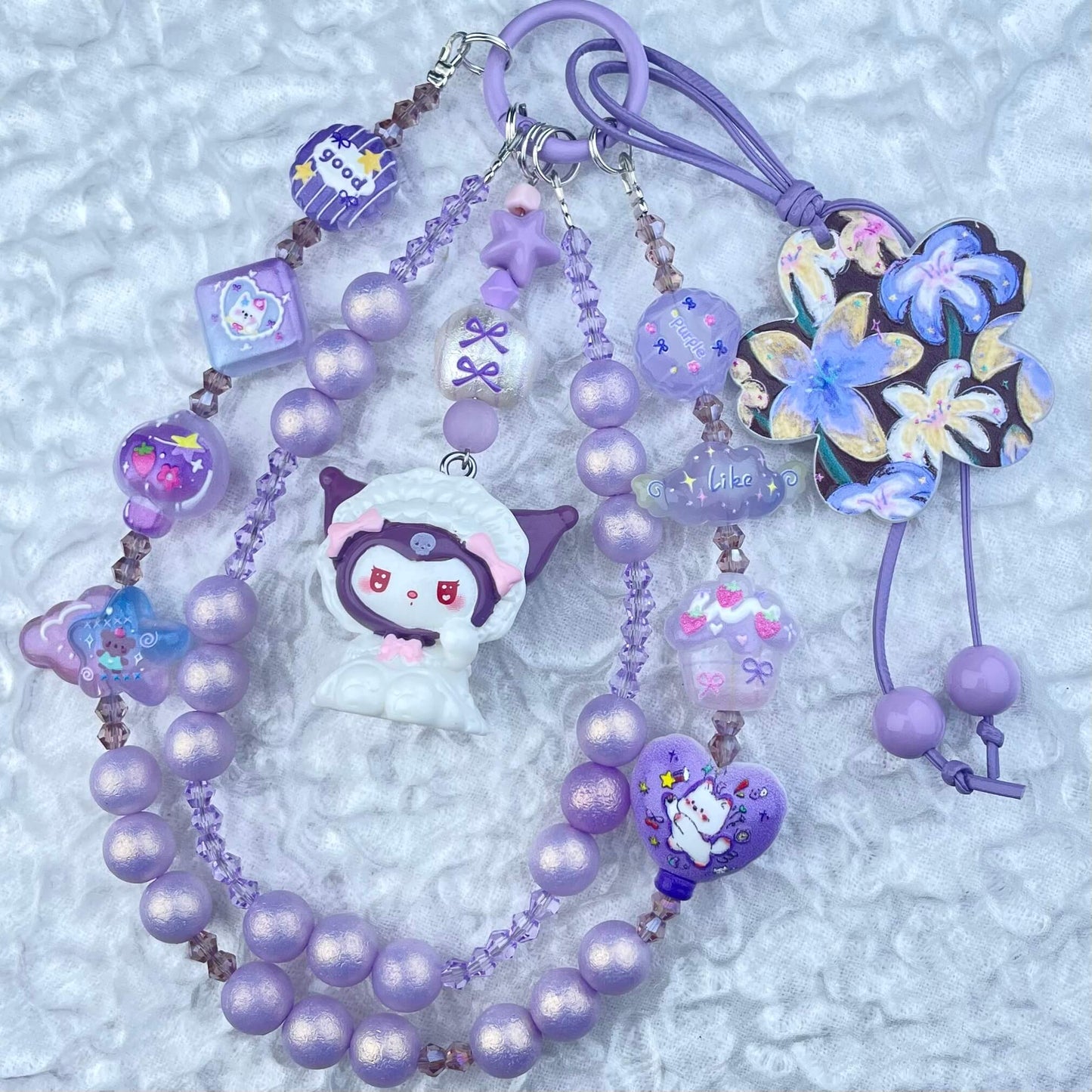 [Anniversary Celebration] Very Colorful Dopamine Color Patterns Double Chain Phone Chains-Celebration Special Price!-ONLY BATCH