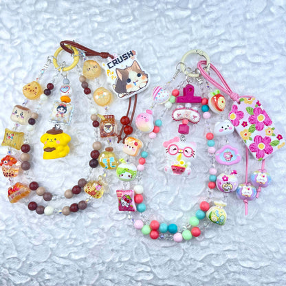 [Anniversary Celebration] Very Colorful Dopamine Color Patterns Double Chain Phone Chains-Celebration Special Price!-ONLY BATCH