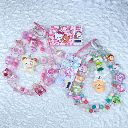 [Anniversary Celebration] Very Colorful Dopamine Color Patterns Double Chain Phone Chains-Celebration Special Price!-ONLY BATCH