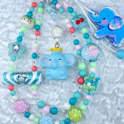 [Anniversary Celebration] Very Colorful Dopamine Color Patterns Double Chain Phone Chains-Celebration Special Price!-ONLY BATCH