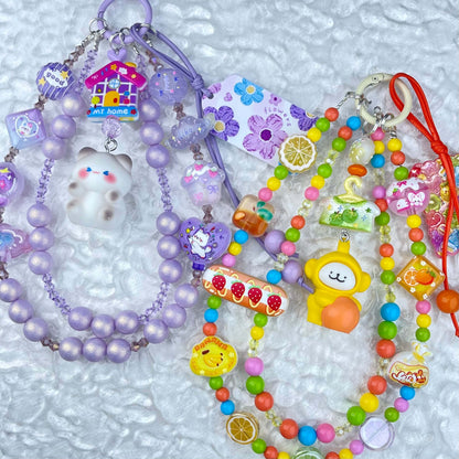 [Anniversary Celebration] Very Colorful Dopamine Color Patterns Double Chain Phone Chains-Celebration Special Price!-ONLY BATCH