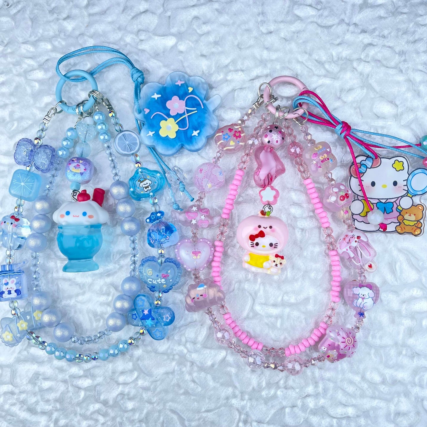 [Anniversary Celebration] Very Colorful Dopamine Color Patterns Double Chain Phone Chains-Celebration Special Price!-ONLY BATCH
