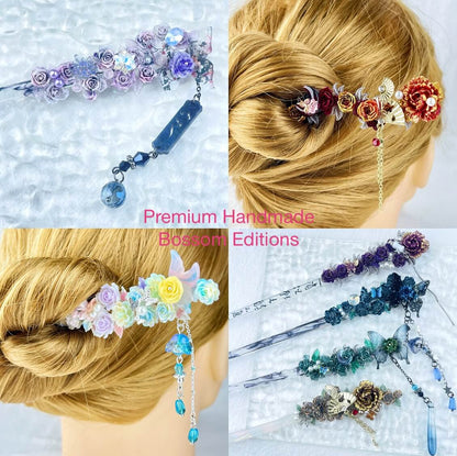 [New Batch] Beautiful Flower Blossom Chinese Traditional Style Hair Sticks-Premium Blossom Edition Newly Added!
