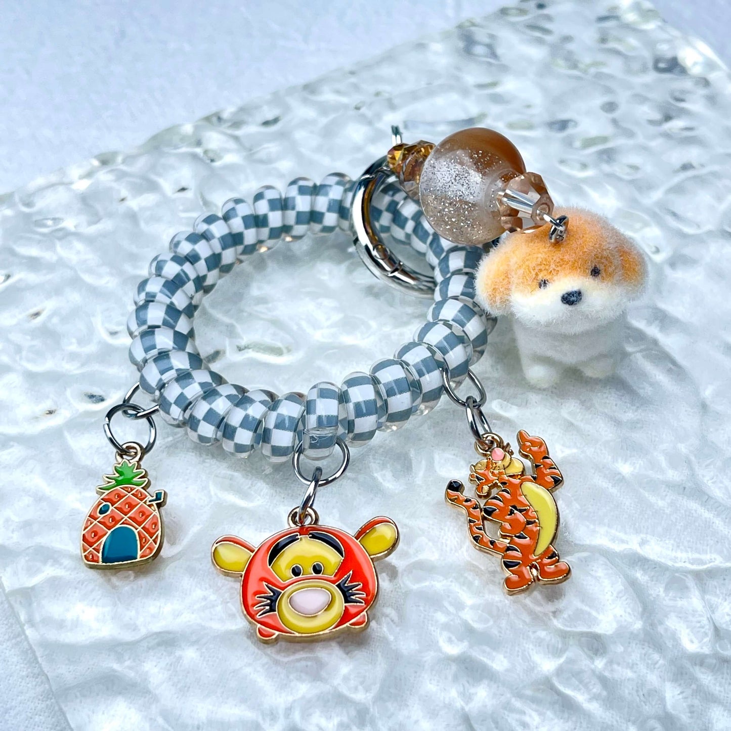 [Holiday Celebration] Premium Kawaii Cutie Glittering Elastic Wire Bag Decor and Phone Chain-Special Launch Price!