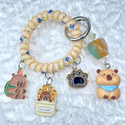 [Holiday Celebration] Premium Kawaii Cutie Glittering Elastic Wire Bag Decor and Phone Chain-Special Launch Price!