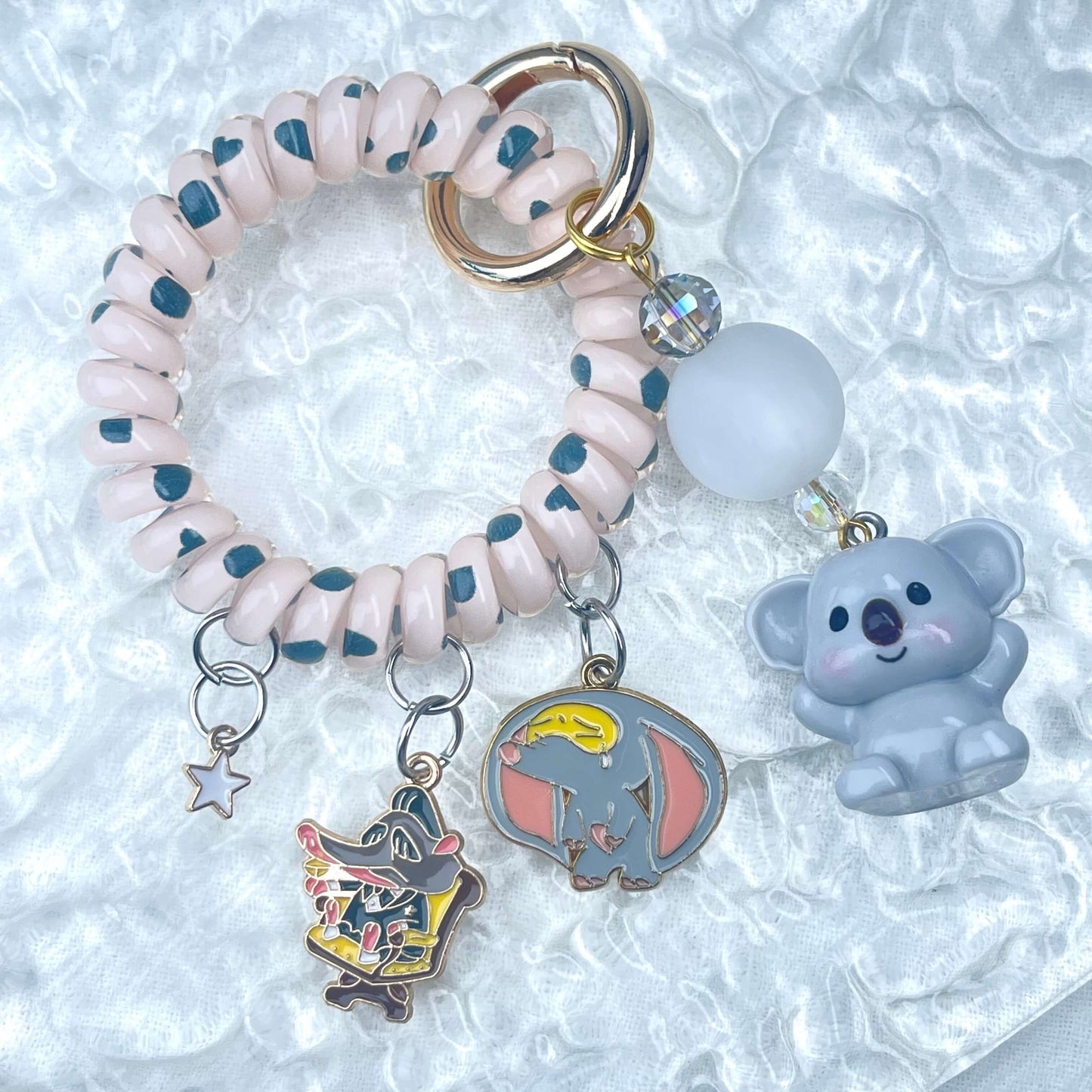 [Holiday Celebration] Premium Kawaii Cutie Glittering Elastic Wire Bag Decor and Phone Chain-Special Launch Price!