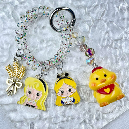 [Holiday Celebration] Premium Kawaii Cutie Glittering Elastic Wire Bag Decor and Phone Chain-Special Launch Price!