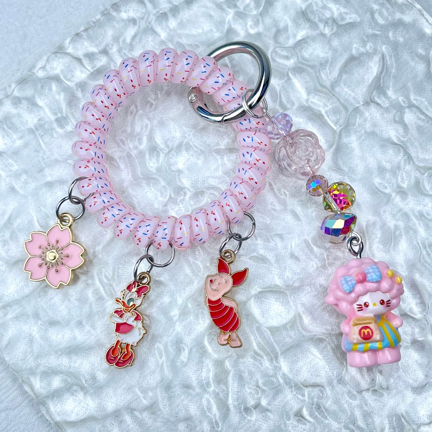 [Holiday Celebration] Premium Kawaii Cutie Glittering Elastic Wire Bag Decor and Phone Chain-Special Launch Price!