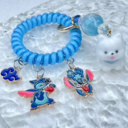 [Holiday Celebration] Premium Kawaii Cutie Glittering Elastic Wire Bag Decor and Phone Chain-Special Launch Price!
