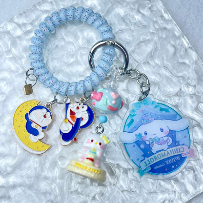 [Holiday Celebration] Premium Kawaii Cutie Glittering Elastic Wire Bag Decor and Phone Chain-Special Launch Price!