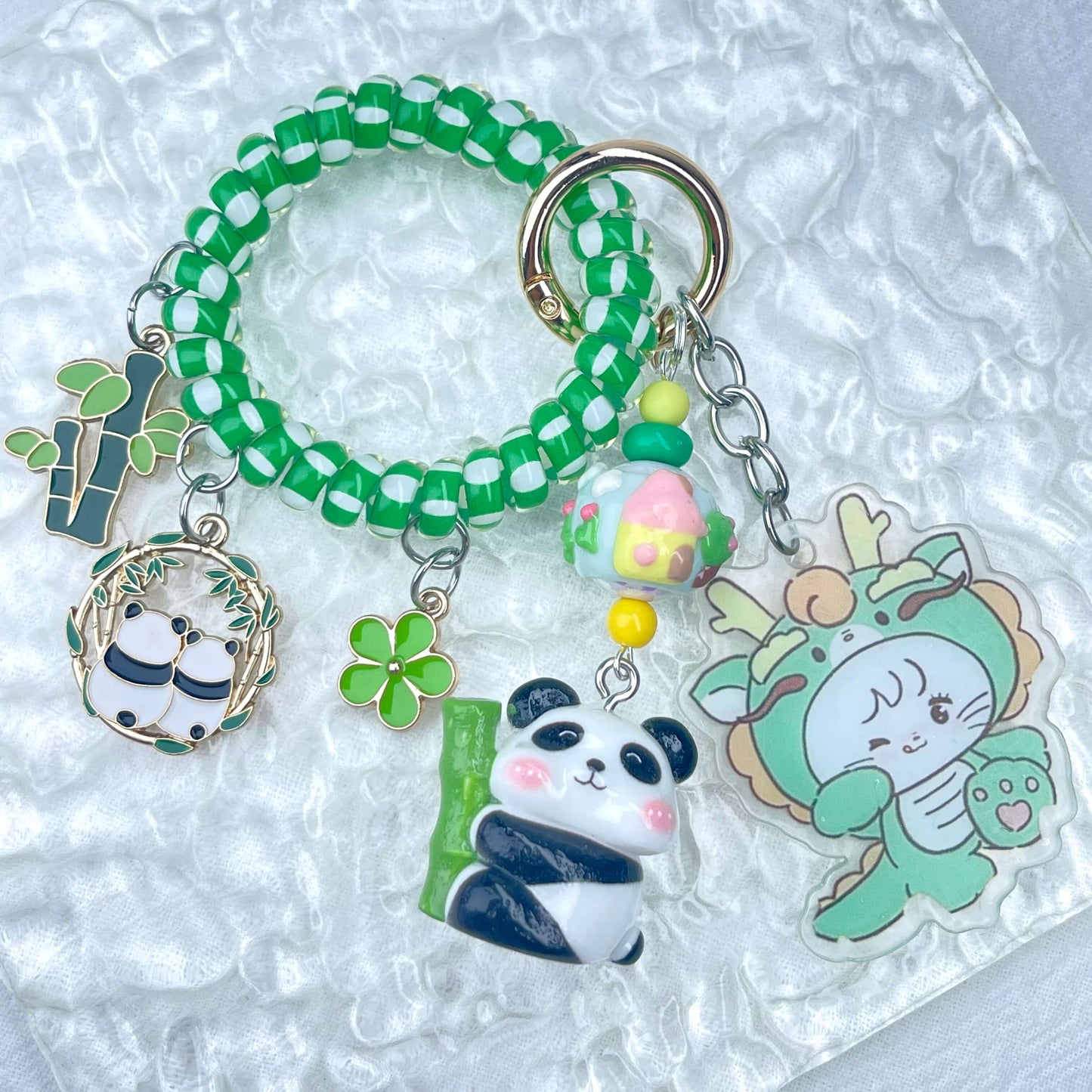 [Holiday Celebration] Premium Kawaii Cutie Glittering Elastic Wire Bag Decor and Phone Chain-Special Launch Price!