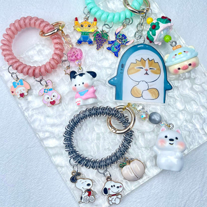 [Holiday Celebration] Premium Kawaii Cutie Glittering Elastic Wire Bag Decor and Phone Chain-Special Launch Price!