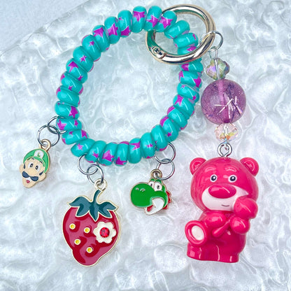 [Holiday Celebration] Premium Kawaii Cutie Glittering Elastic Wire Bag Decor and Phone Chain-Special Launch Price!