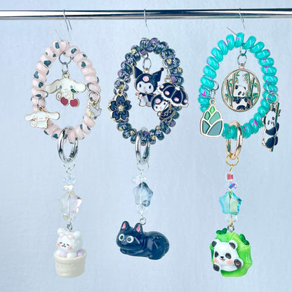 [Holiday Celebration] Premium Kawaii Cutie Glittering Elastic Wire Bag Decor and Phone Chain-Special Launch Price!