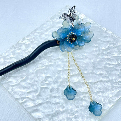 [Holiday Celebration] Beautiful Flower Blossom Chinese Traditional Style Hair Sticks-New Fluffy Styles Added!